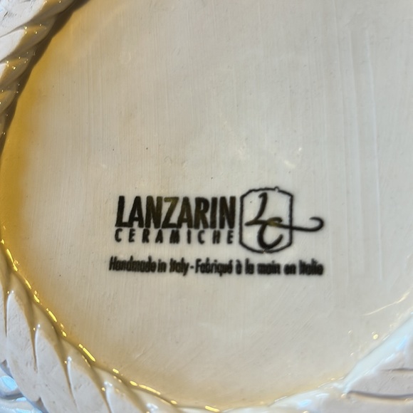 Lanzarin Ceramiche Handmade in Italy Basket Bowl with Lemons - Picture 4 of 8